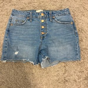 Blue jean shorts
